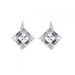 Cercei eleganti argint 925 rodiat cu zirconii - Be Elegant [2]